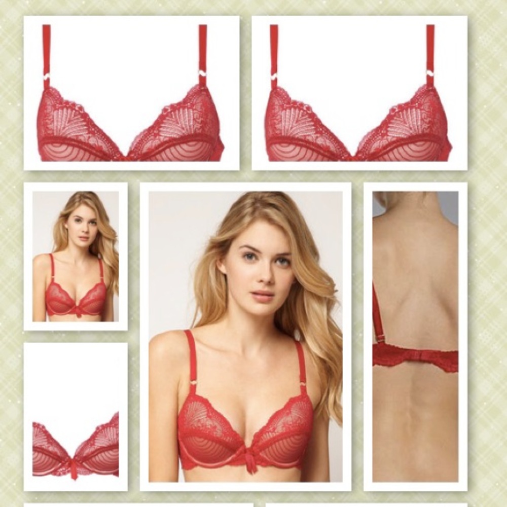 NWT Elle MacPherson Desert Heat Uplift Plunge bra